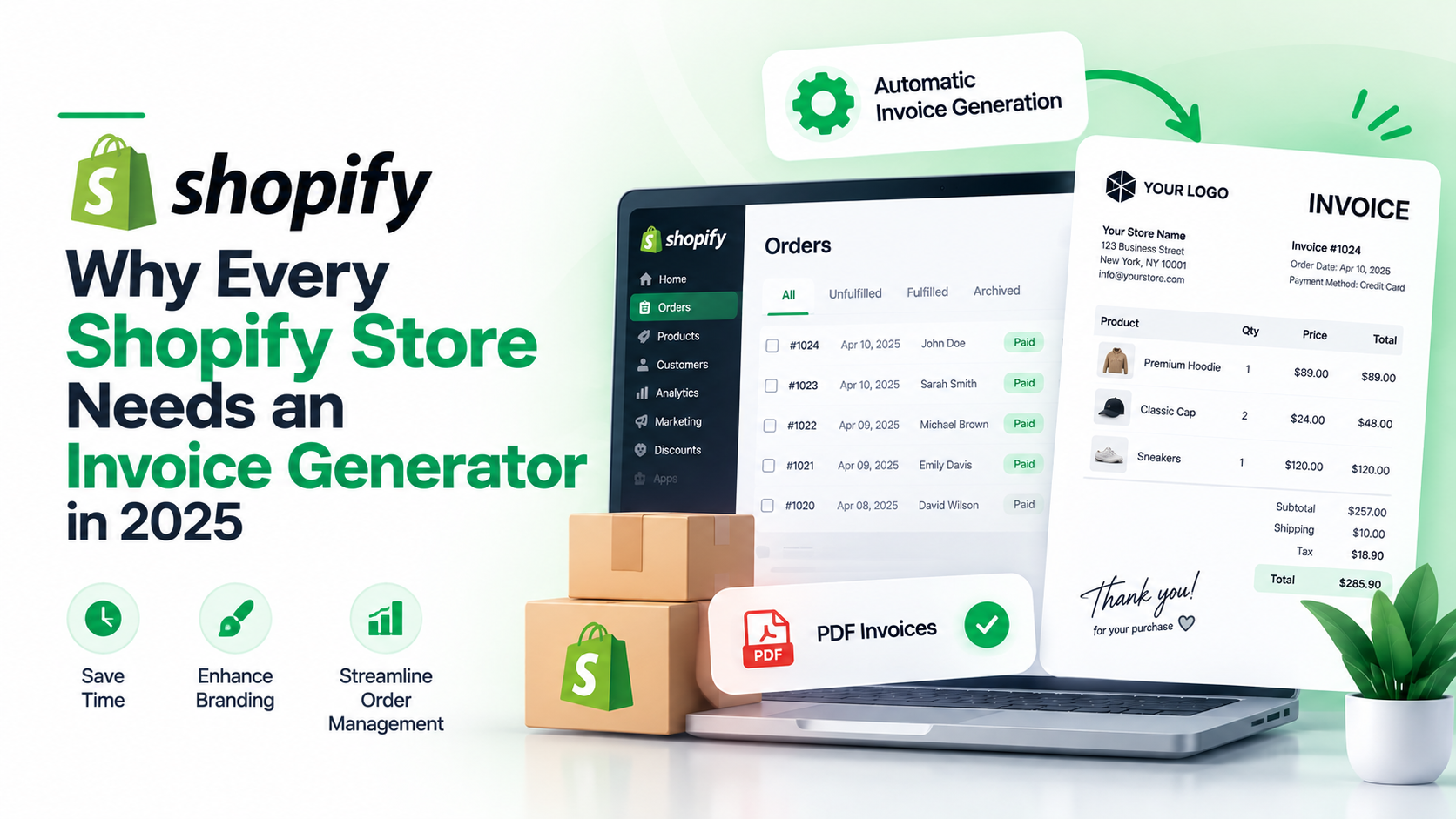 Shopify Invoice app