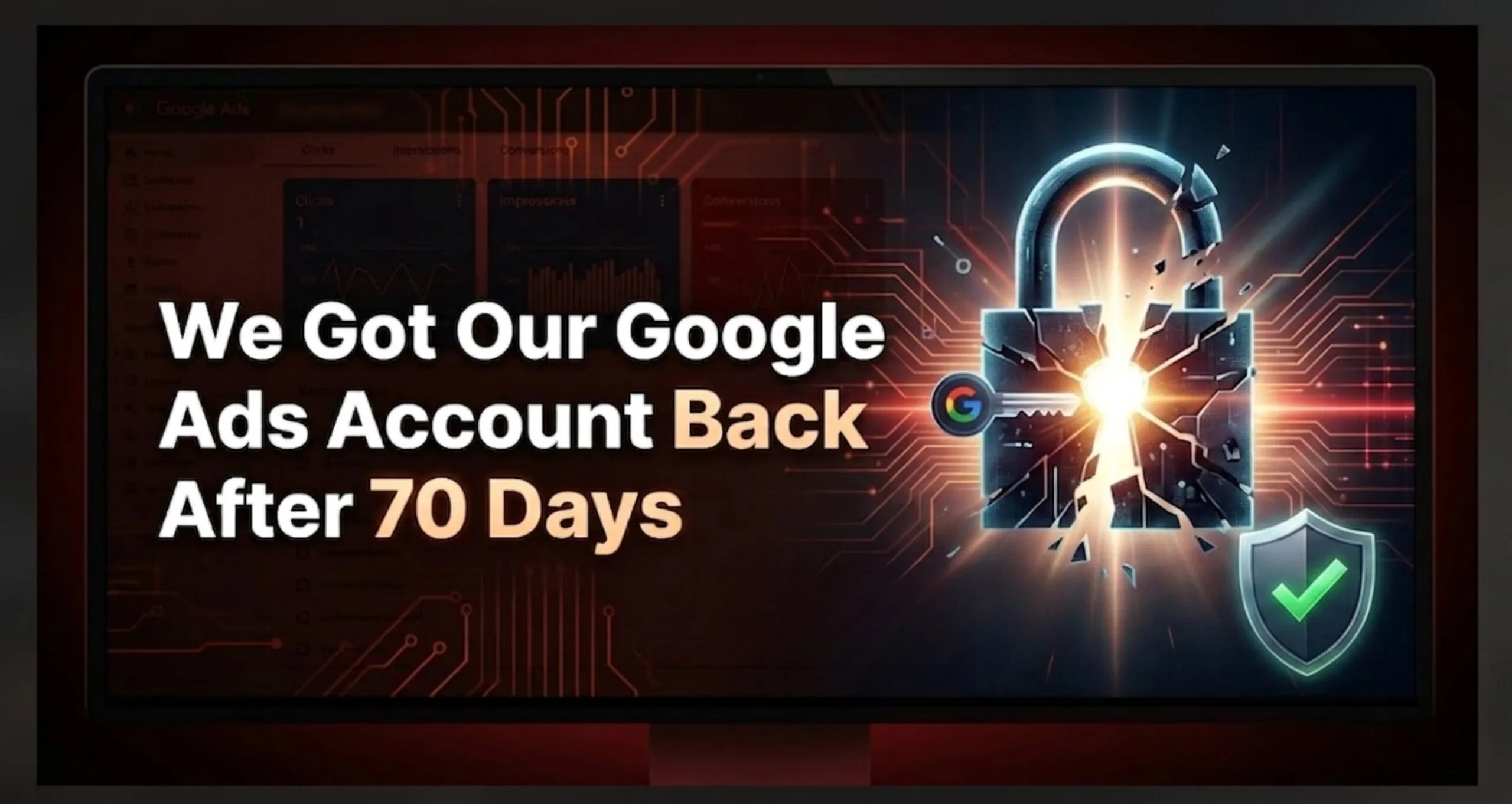 google ads account back